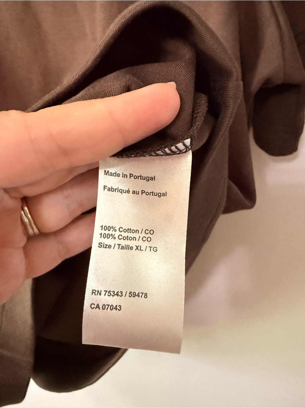 Nu-In Brown Cotton T-Shirt — image 3 of 4